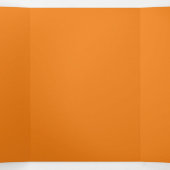 Carte De Fin D'année Trois Volets Hex #F17F17, Saumon foncé (Intérieur au milieu)