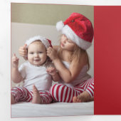 Carte De Fin D'année Trois Volets Holiday (Intérieur en premier)