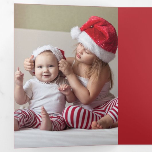 Carte De Fin D'année Trois Volets Holiday (Intérieur en premier)