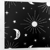 Carte De Fin D'année Trois Volets Jour et nuit 3 (Intérieur en premier)