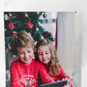 Carte De Fin D'année Trois Volets Joyeux Noël Calligraphie Botanique 3 Photo (Intérieur en premier)