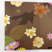 Carte De Fin D'année Trois Volets Jungle imaginaire 3 (Intérieur en premier)