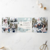 Carte De Fin D'année Trois Volets L'hiver veut multi photo (Intérieur)