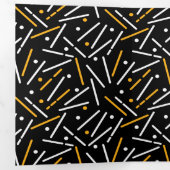 Carte De Fin D'année Trois Volets Lignes Motif 4 (Intérieur en premier)