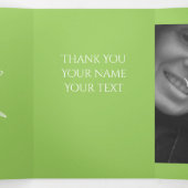 Carte De Fin D'année Trois Volets Lys de fleurs Dessin au crayon (Intérieur au milieu)