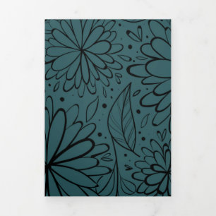 Carte De Fin D'année Trois Volets Mandala 30 de luxe
