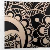 Carte De Fin D'année Trois Volets Mandala 42 de luxe (Intérieur en premier)