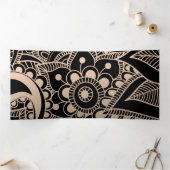 Carte De Fin D'année Trois Volets Mandala 42 de luxe (Intérieur)