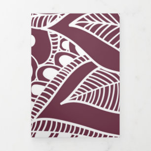Carte De Fin D'année Trois Volets Mandala 44 de luxe