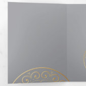 Carte De Fin D'année Trois Volets Mandala 49 de luxe (Intérieur en premier)