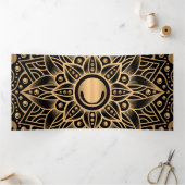 Carte De Fin D'année Trois Volets Mandala de luxe 12 (Intérieur)