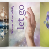 Carte De Fin D'année Trois Volets Manifestations, ouvertes à recevoir (Intérieur au milieu)