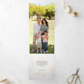 Carte De Fin D'année Trois Volets Message de Noël Couleur d'eau Scène d'hiver (Intérieur)