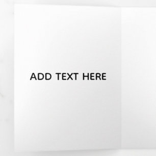 Carte De Fin D'année Trois Volets Minimaliste Blanc Élégant pour Toutes les Occasion