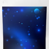 Carte De Fin D'année Trois Volets Morpho Butterfly in the Dark Background (Intérieur en premier)