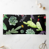 Carte De Fin D'année Trois Volets Motif Cactus 2 (Intérieur)