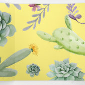 Carte De Fin D'année Trois Volets Motif Cactus 9 (Intérieur au milieu)