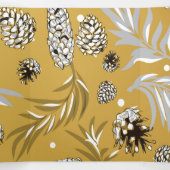 Carte De Fin D'année Trois Volets Motif de Noël, pin neige 6 (Intérieur au milieu)