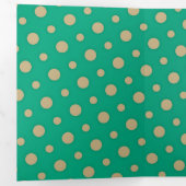 Carte De Fin D'année Trois Volets Motif de points 2 (Intérieur en premier)