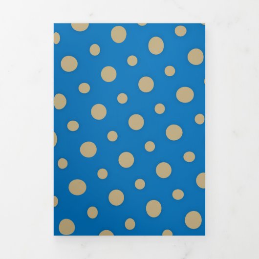 Carte De Fin D'année Trois Volets Motif de points 4 (Page de couverture)