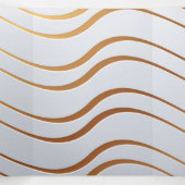 Carte De Fin D'année Trois Volets Motif d'or 3 (Intérieur au milieu)