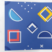 Carte De Fin D'année Trois Volets Motif géométrique 3 (Intérieur en premier)