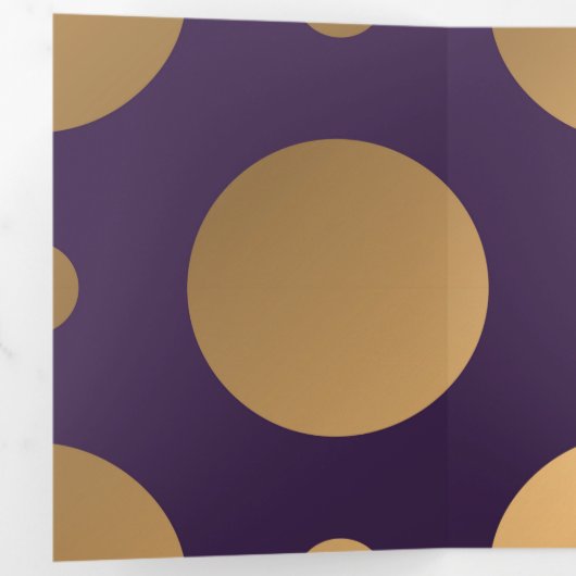 Carte De Fin D'année Trois Volets Motif Points 15 (Intérieur en premier)