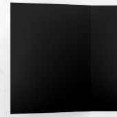 Carte De Fin D'année Trois Volets Neon Firefly sur noir (Intérieur en premier)