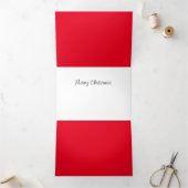 Carte De Fin D'année Trois Volets Noël (Intérieur)