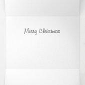 Carte De Fin D'année Trois Volets Noël (Intérieur au milieu)