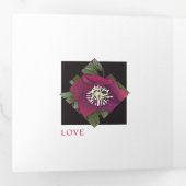 Carte De Fin D'année Trois Volets Noël Amour rire lumière (Intérieur en premier)