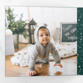 Carte De Fin D'année Trois Volets Paix, amour et joie | Multiphoto (Intérieur en premier)