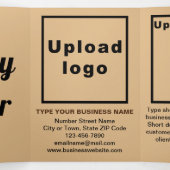 Carte De Fin D'année Trois Volets Pâques Vacances Brown (Intérieur au milieu)