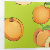 Carte De Fin D'année Trois Volets Peach Pattern 4 (Intérieur en premier)