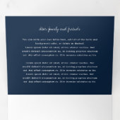 Carte De Fin D'année Trois Volets Photo Collage Nouvel An Fête (Intérieur en premier)