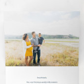 Carte De Fin D'année Trois Volets Photo Holiday (Intérieur en premier)