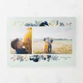 Carte De Fin D'année Trois Volets Photo Holiday (Page de couverture)