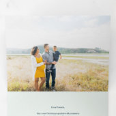 Carte De Fin D'année Trois Volets Photo Holiday (Intérieur en premier)