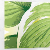 Carte De Fin D'année Trois Volets Plante de ficus 2 (Intérieur en premier)