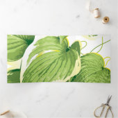 Carte De Fin D'année Trois Volets Plante de ficus 2 (Intérieur)