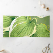 Carte De Fin D'année Trois Volets Plante de ficus 5 (Intérieur)