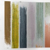 Carte De Fin D'année Trois Volets Pluie de couleurs 5 (Intérieur en premier)