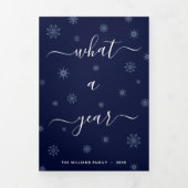 Carte De Fin D'année Trois Volets Quel an Collage photo année en revue (Page de couverture)