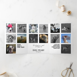 Carte De Fin D'année Trois Volets Rétrospective