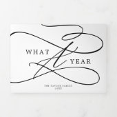 Carte De Fin D'année Trois Volets Romantique Quel An Noël Multiphoto (Page de couverture)