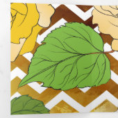 Carte De Fin D'année Trois Volets Rose 10 (Intérieur en premier)