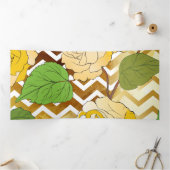 Carte De Fin D'année Trois Volets Rose 10 (Intérieur)