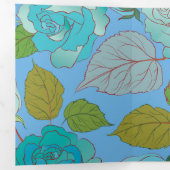 Carte De Fin D'année Trois Volets Rose 23 (Intérieur en premier)