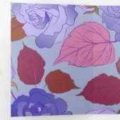 Carte De Fin D'année Trois Volets Rose 29 (Intérieur en premier)