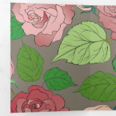 Carte De Fin D'année Trois Volets Rose 30 (Intérieur en premier)